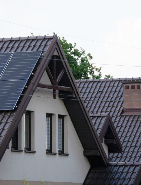 solar panels on houses