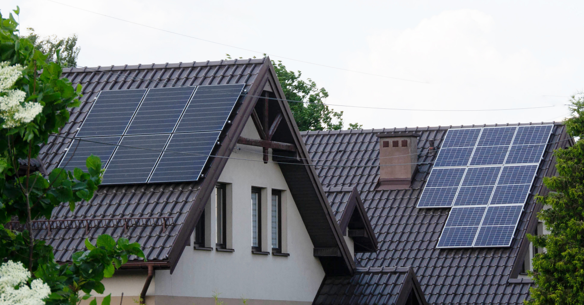 solar panels on houses