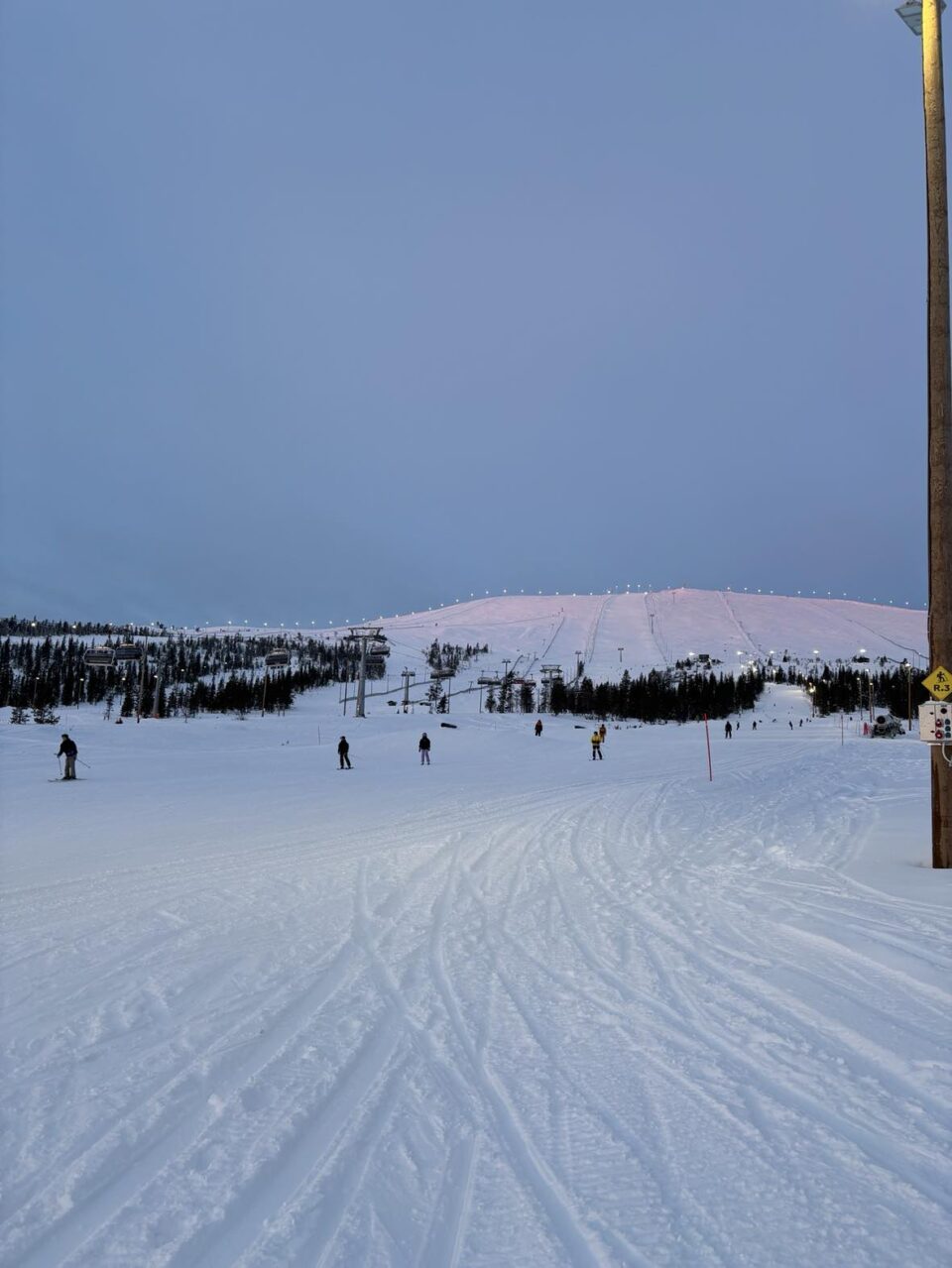 ski slopes at Yllas ski resort