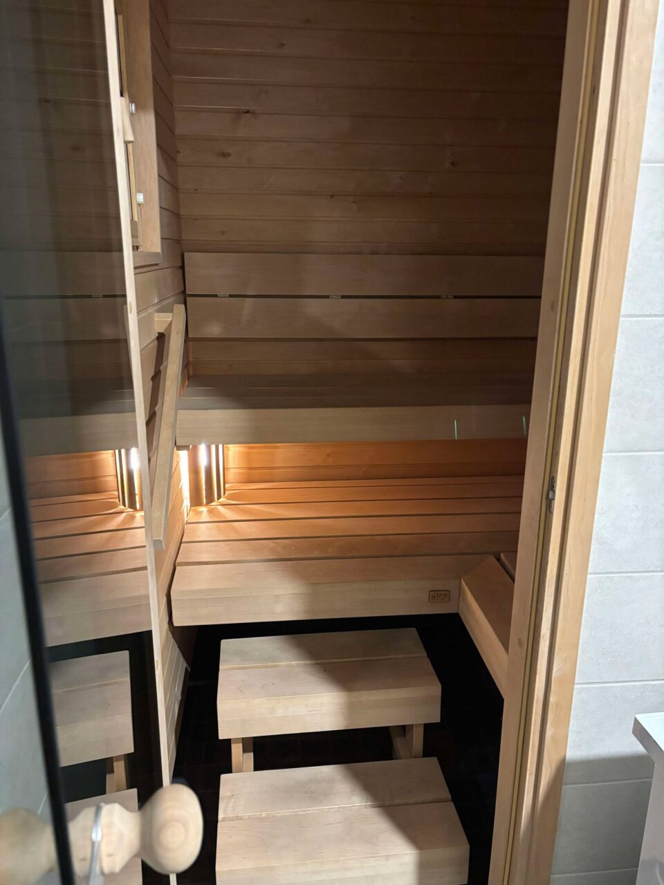 sauna in cabin