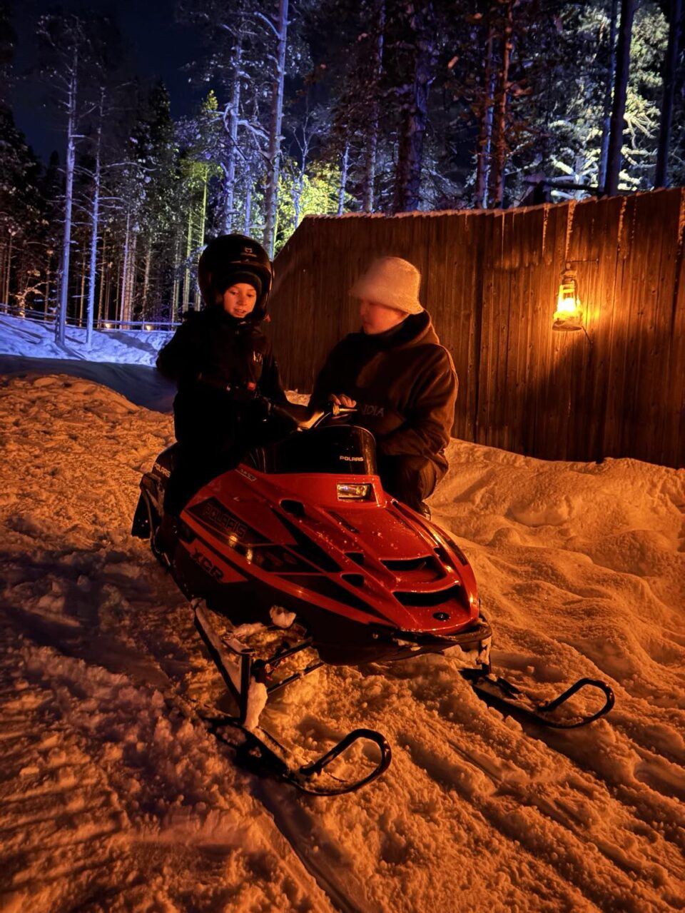 eldest being shown the skidoo