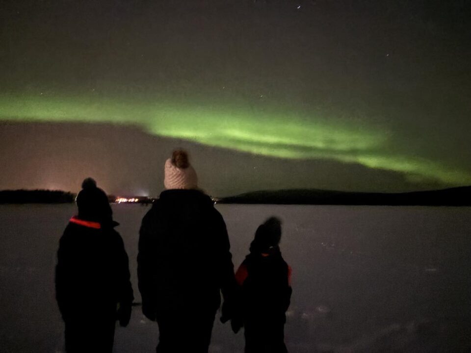 me and children seeing the Northern Lights