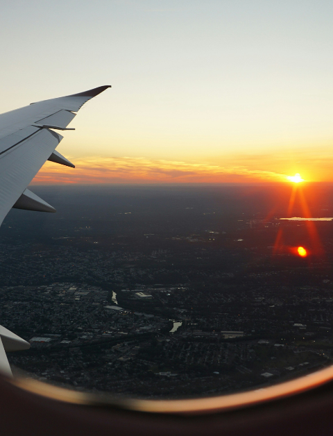 a plane window