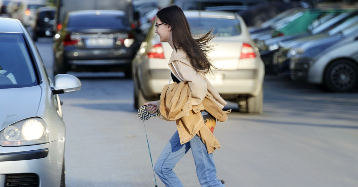 girl walking