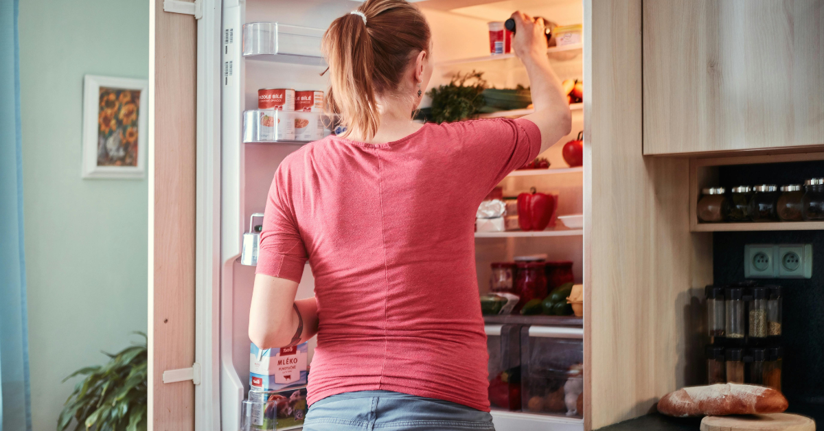 lady in fridge