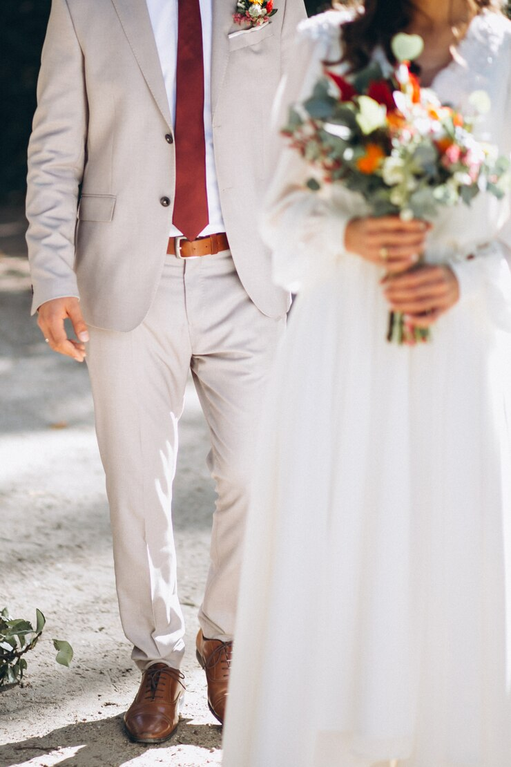 linen wedding outfits