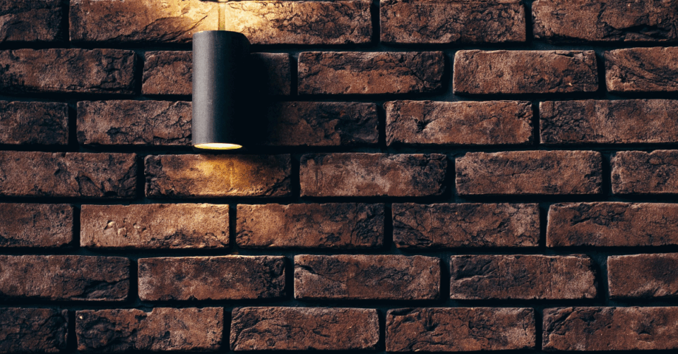 lamp on wall