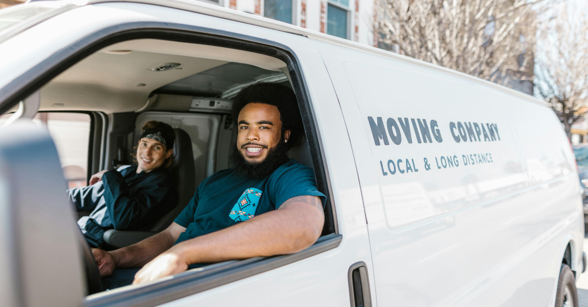 movers in a van