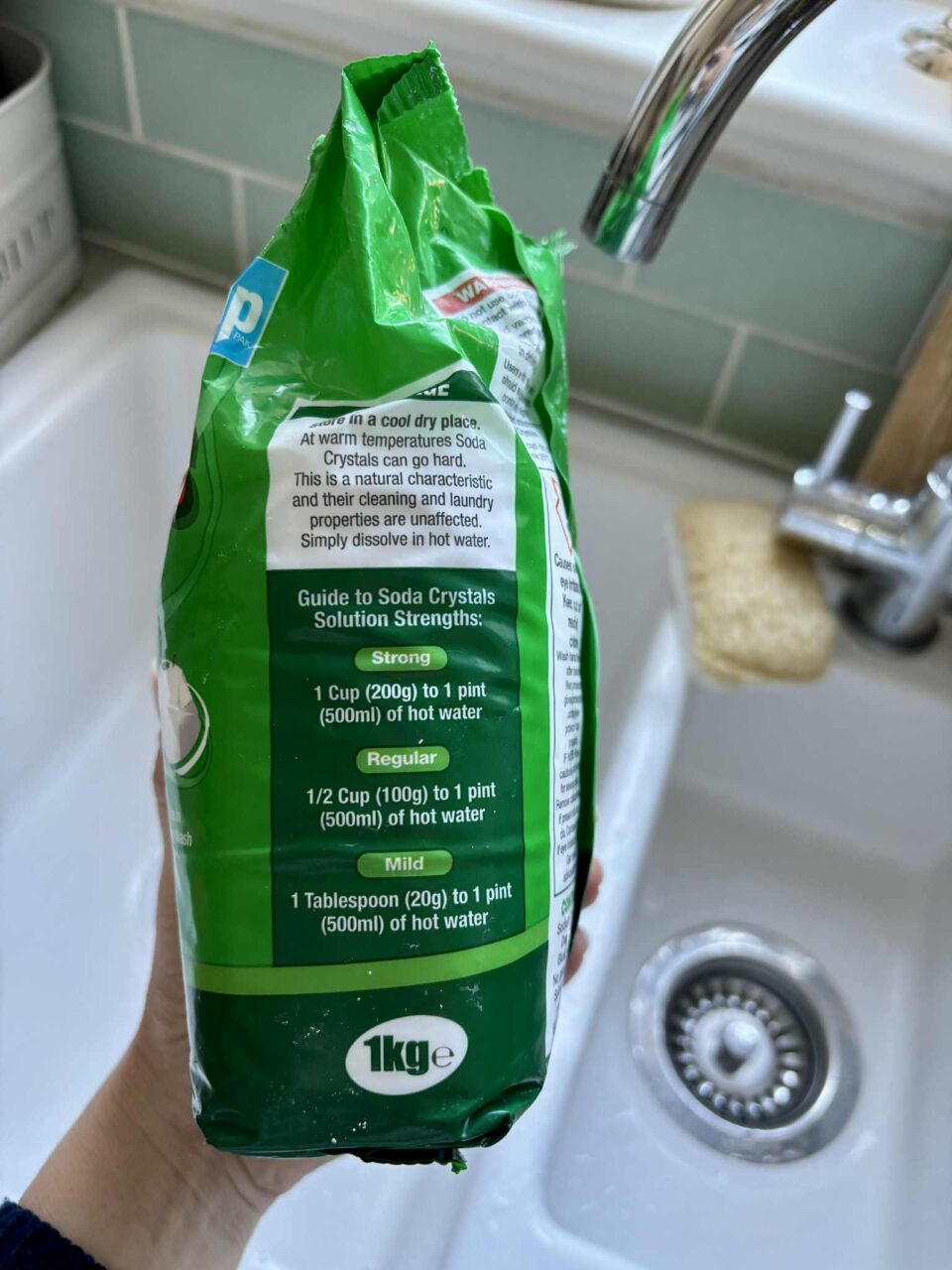 guide on soda crystals solution strength