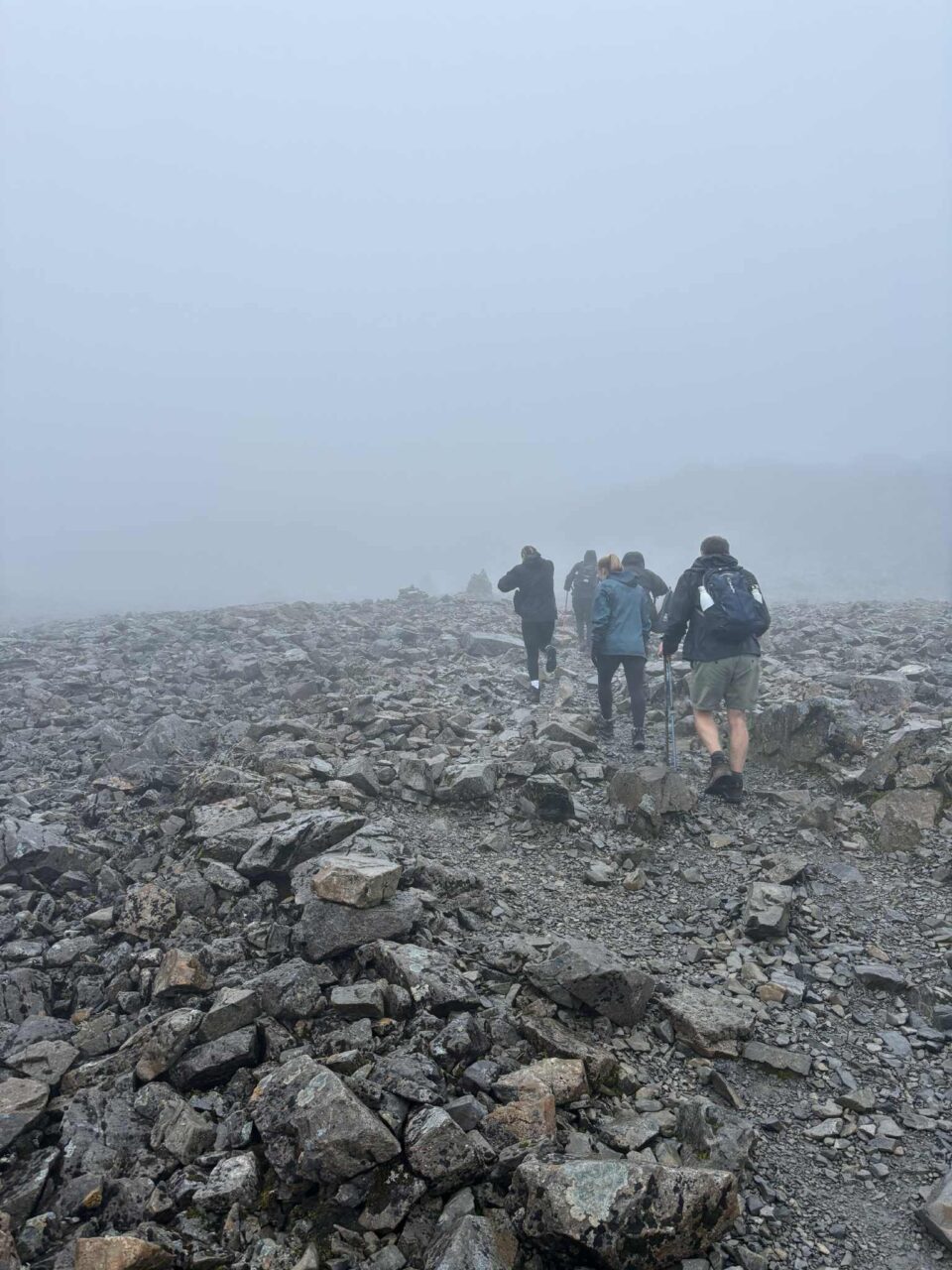 the team powering through up Ben Nevis