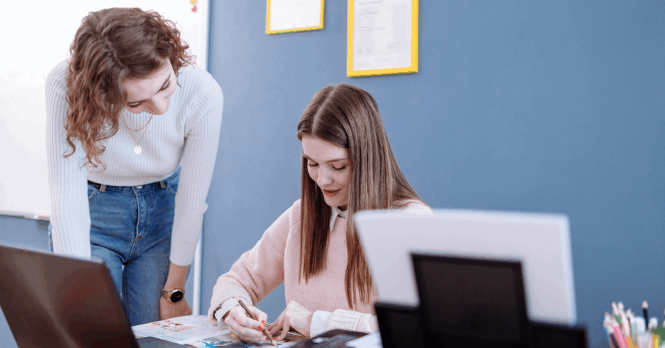 tutor with a girl
