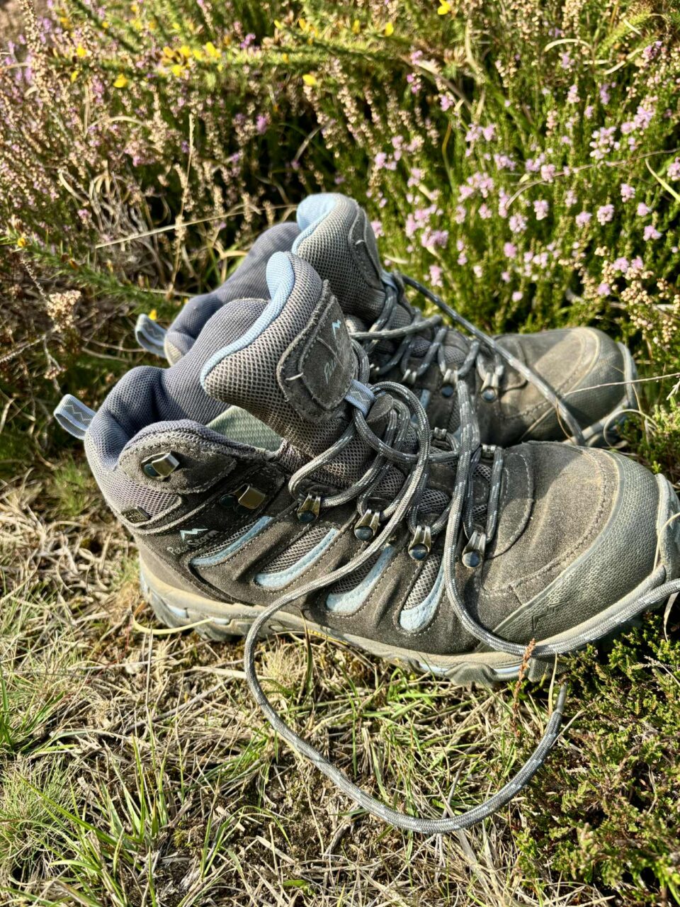 my very worn walking boots