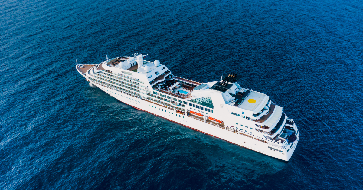 a large cruise ship