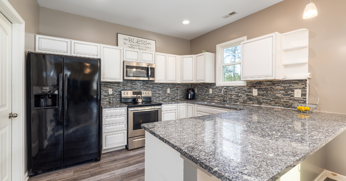 kitchen with granite worktop