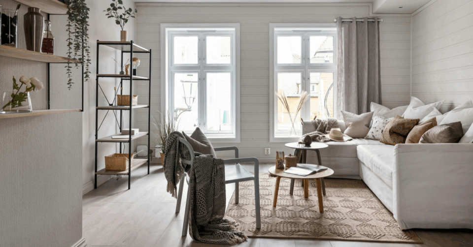 a styled room in a house