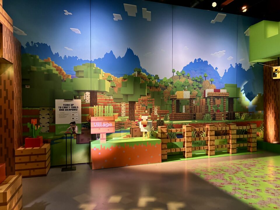 the forest in the minecraft world