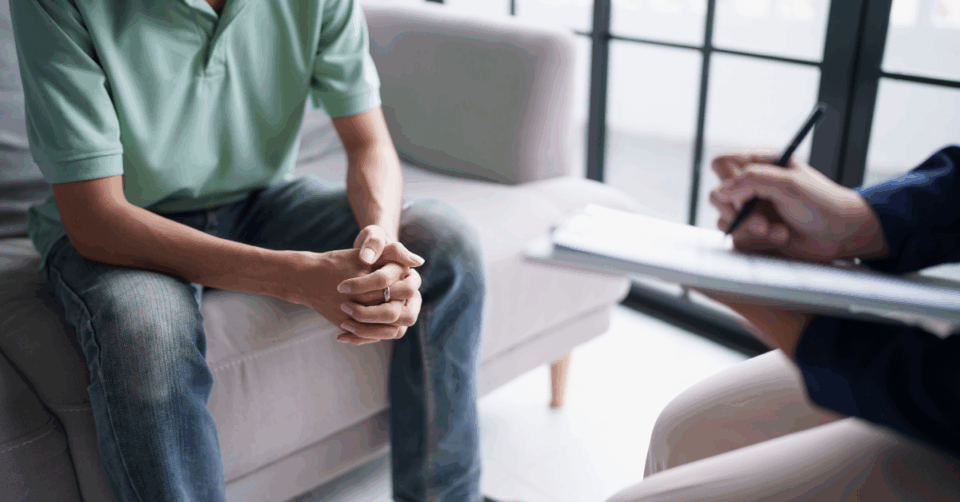 someone getting counselling