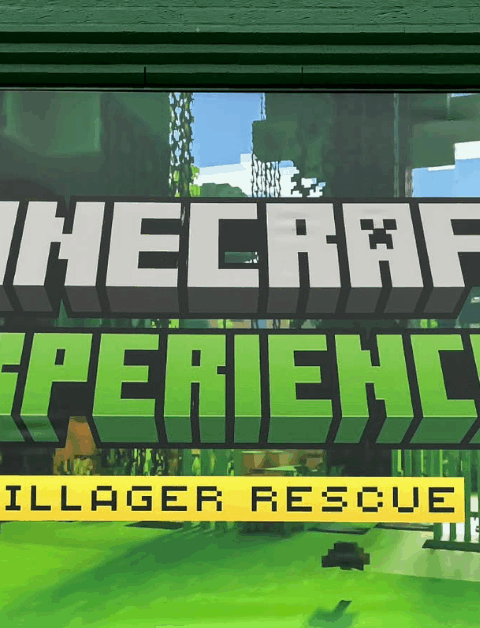 The Minecraft Experience London sign