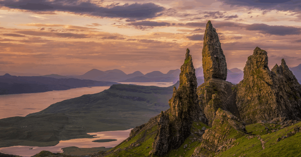 rocky mountains in Scotland