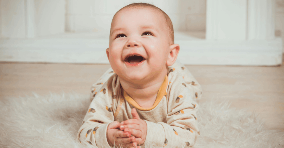 a happy smiling baby