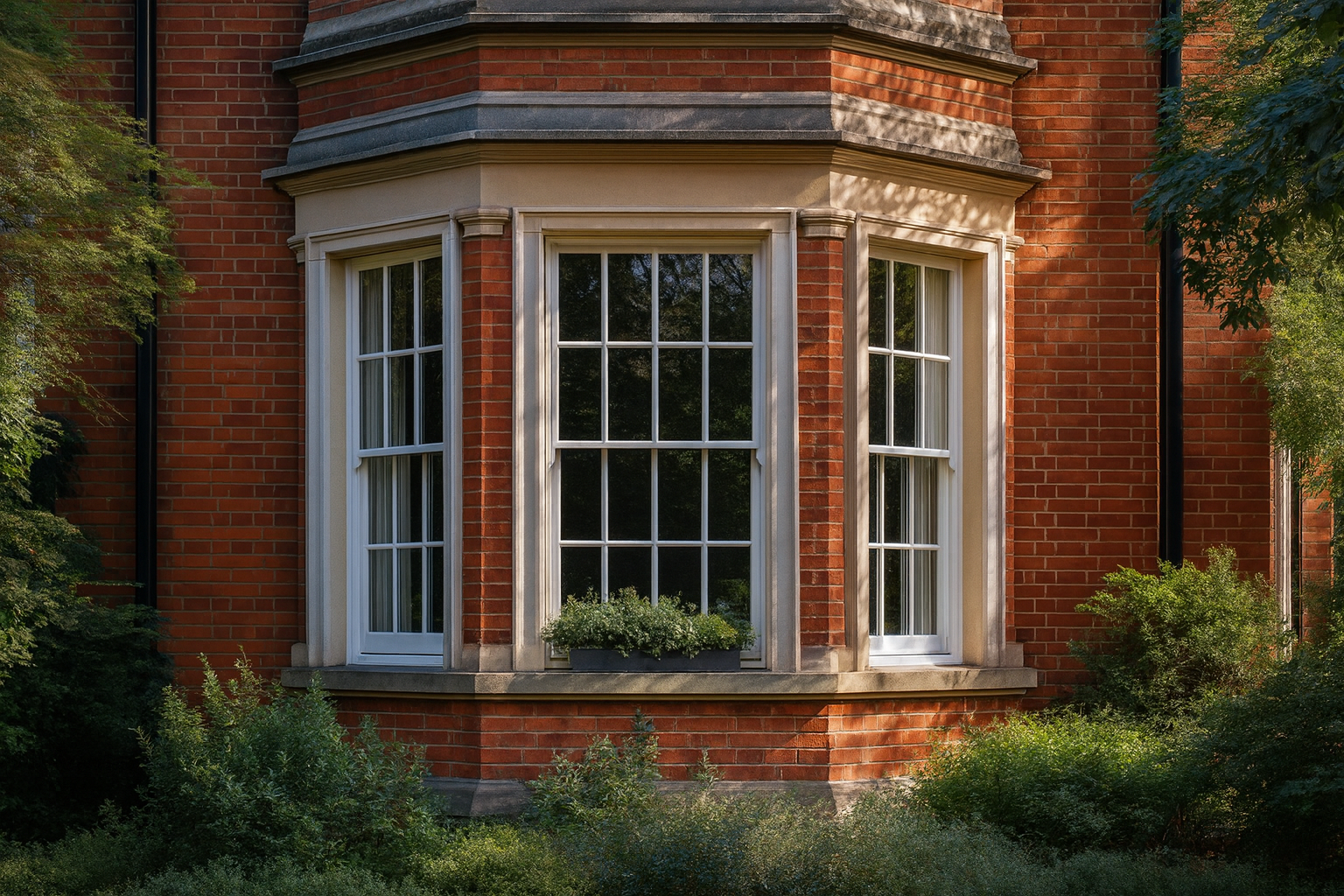 Victorian house windows