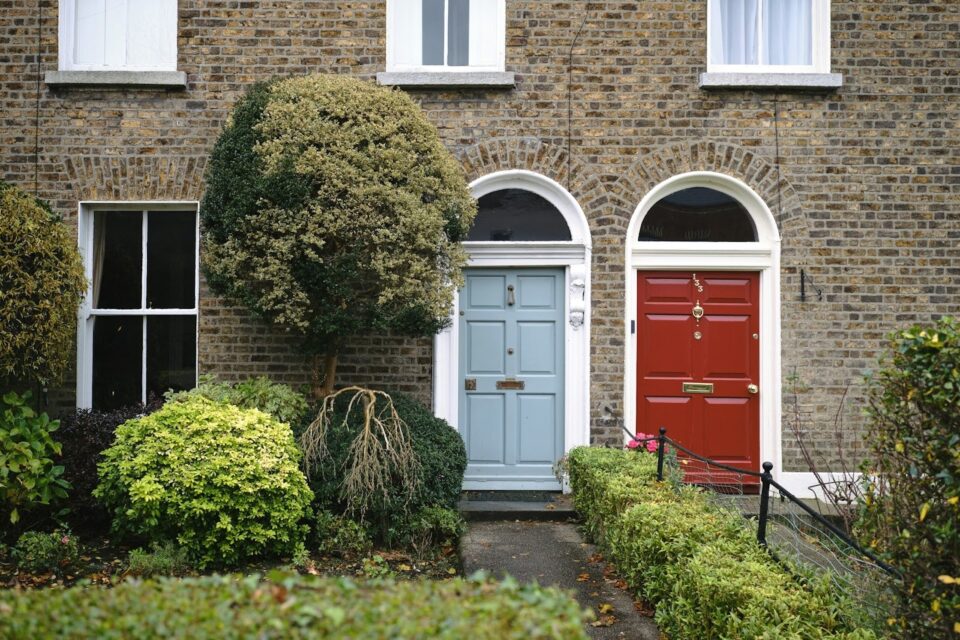 doors on two houses