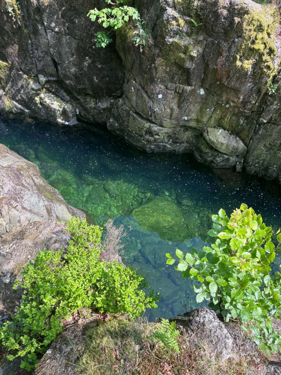 view from above down into River Duddon
