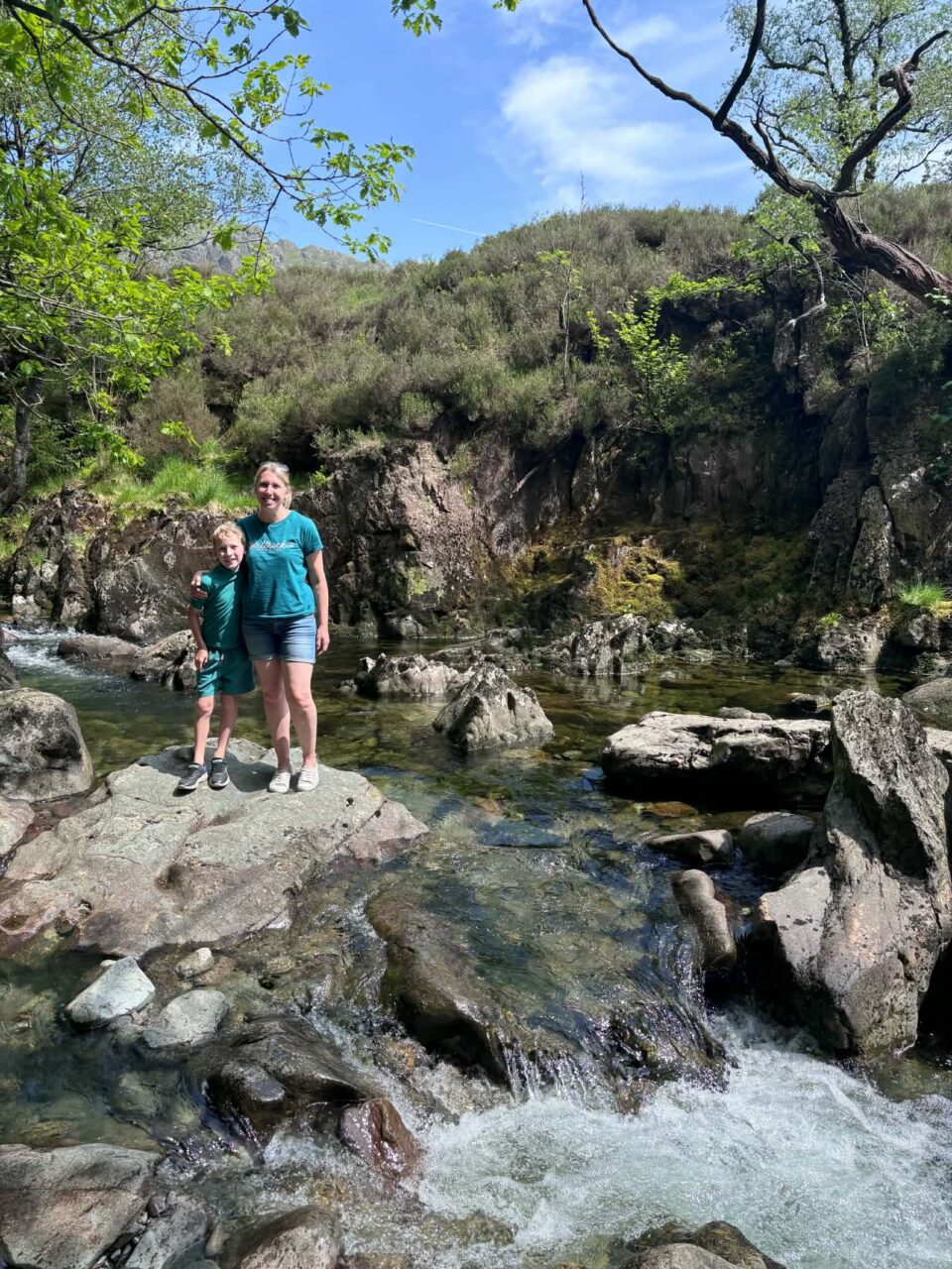 me and my youngest child at River Duddon
