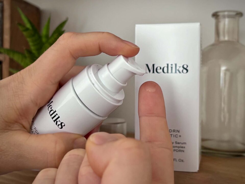 the serum being pumped out onto my finger