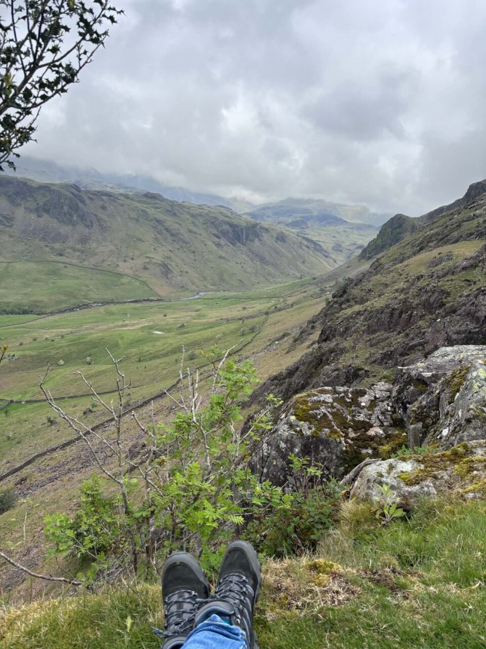 the view from Hardknott pass