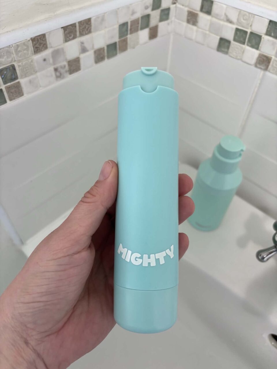 the original mighty mouthcare dispenser