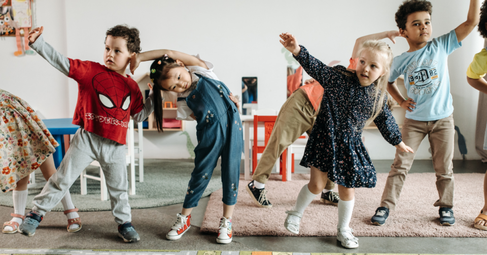 kids moving their bodies
