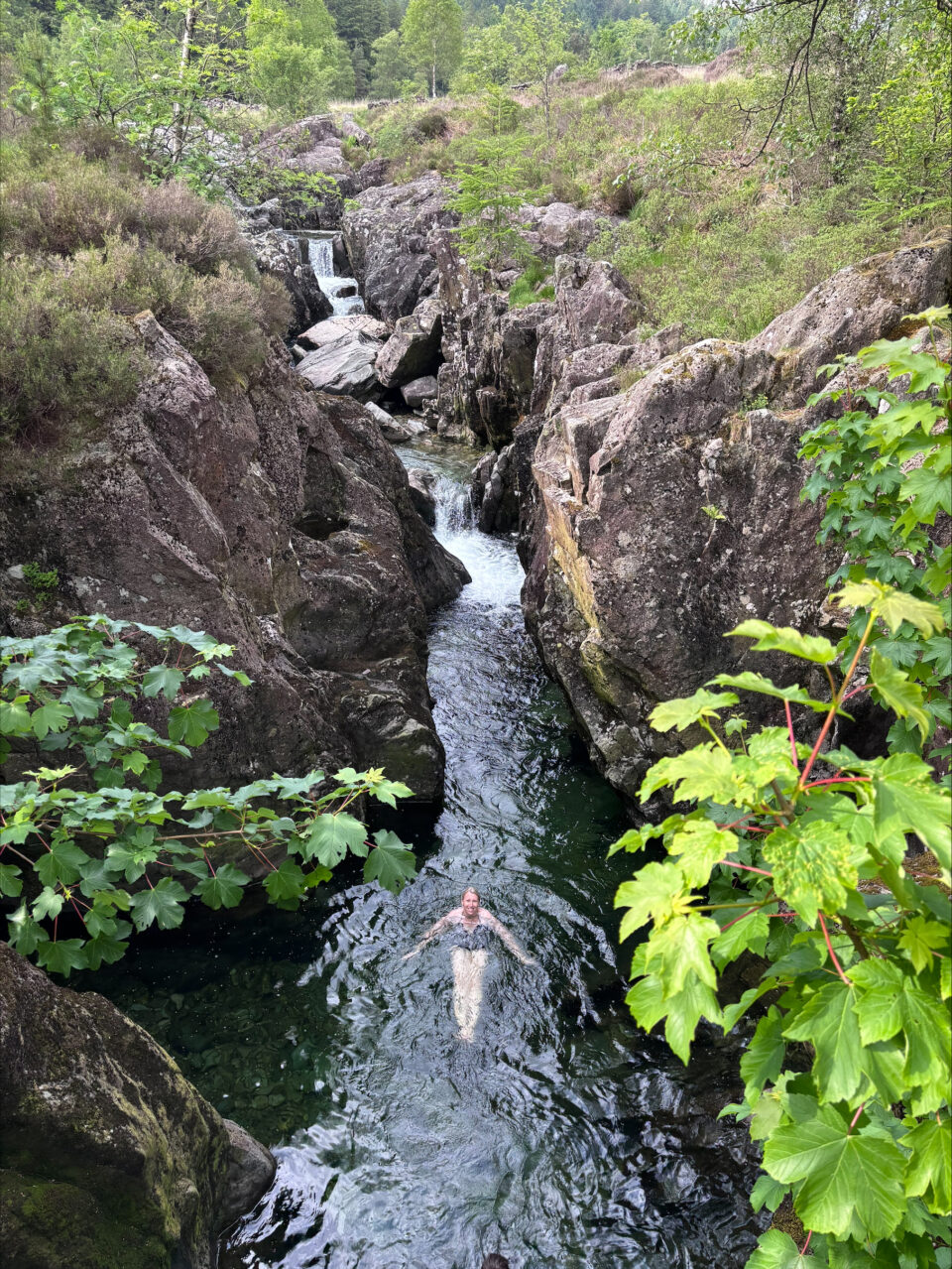 me swimming in river Duddon