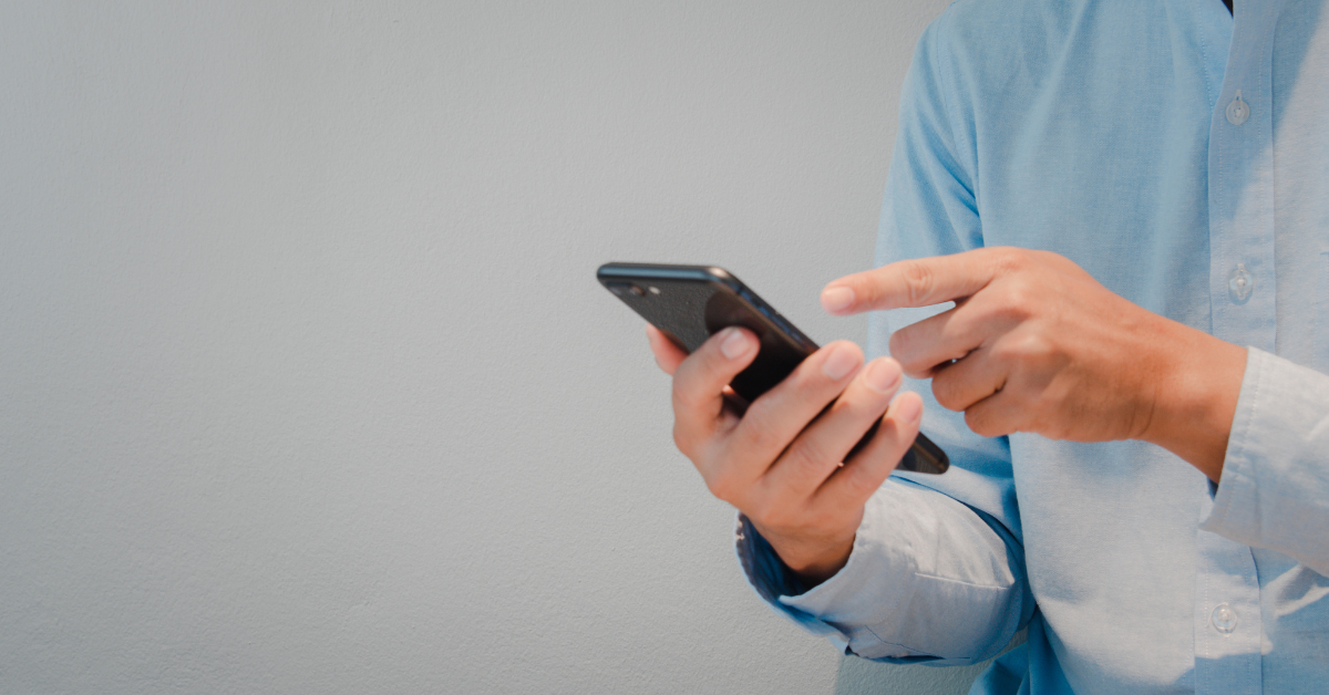 someone holding a phone