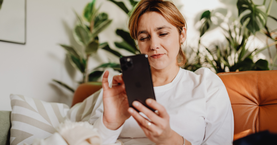 a woman on a phone