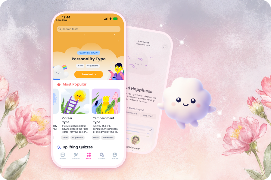 breeze app as a cartoon display