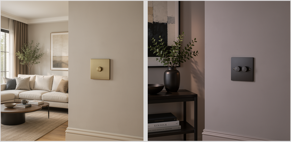 screwless vs screwed dimmer light switches