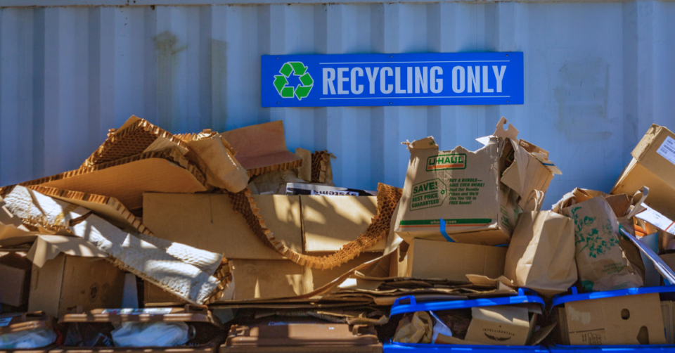 waste cardboard boxes