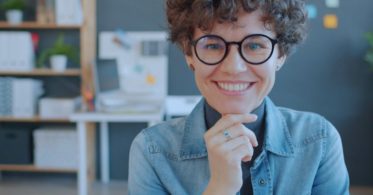 a woman with lovely straight teeth